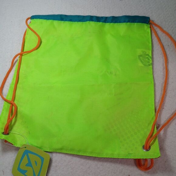 2007 Scooby Doo Cinch Bag 11x12 Kids Nylon Backpack Daypack NWT Cartoon Green - Picture 15 of 15